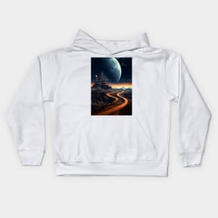 Venturing Beyond - Vintage Art Kids Hoodie